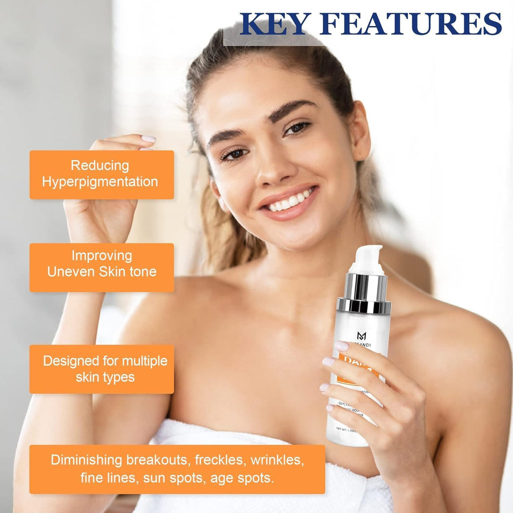 MESANDY Dark Spot Serum for Face – Brighten Sun Spots & Uneven Tone