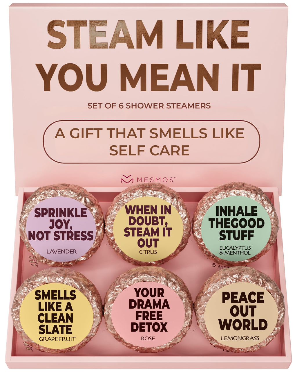 MESMOS 6 Assorted Shower Steamers – Aromatherapy Spa Gifts for Women