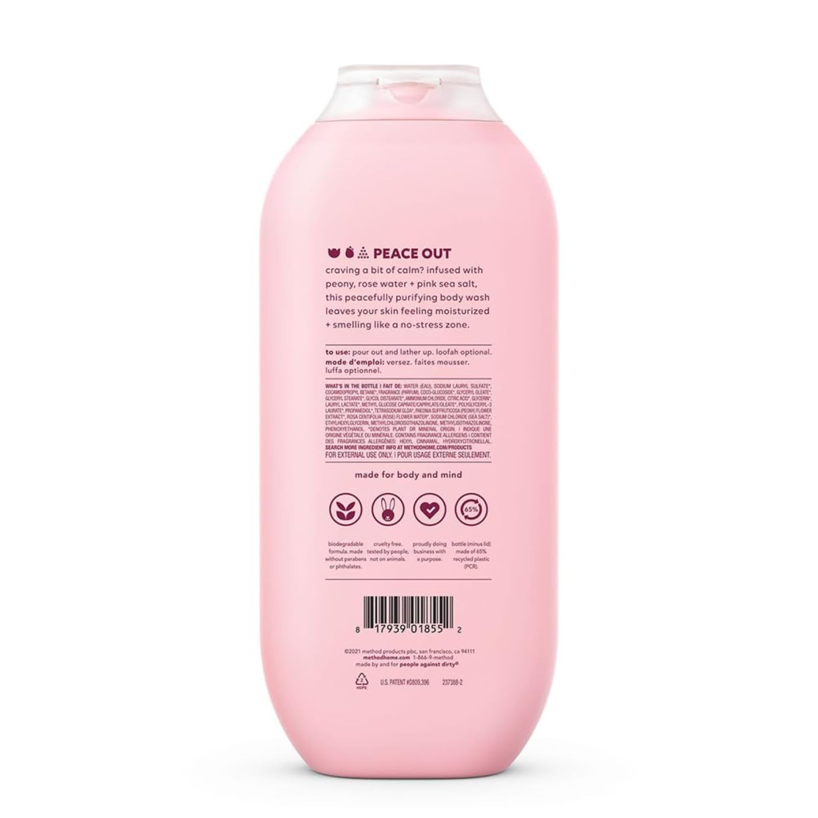 Method Body Wash Bundle: Berry Balance + Pure Peace | 2x18 oz Cruelty-Free