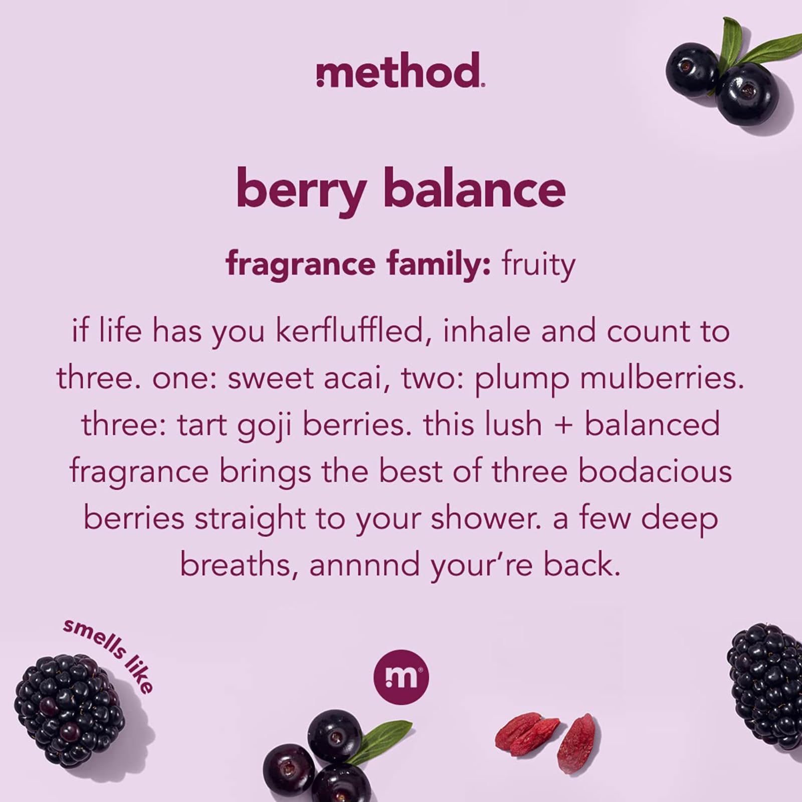 Method Body Wash Bundle: Berry Balance + Pure Peace | 2x18 oz Cruelty-Free