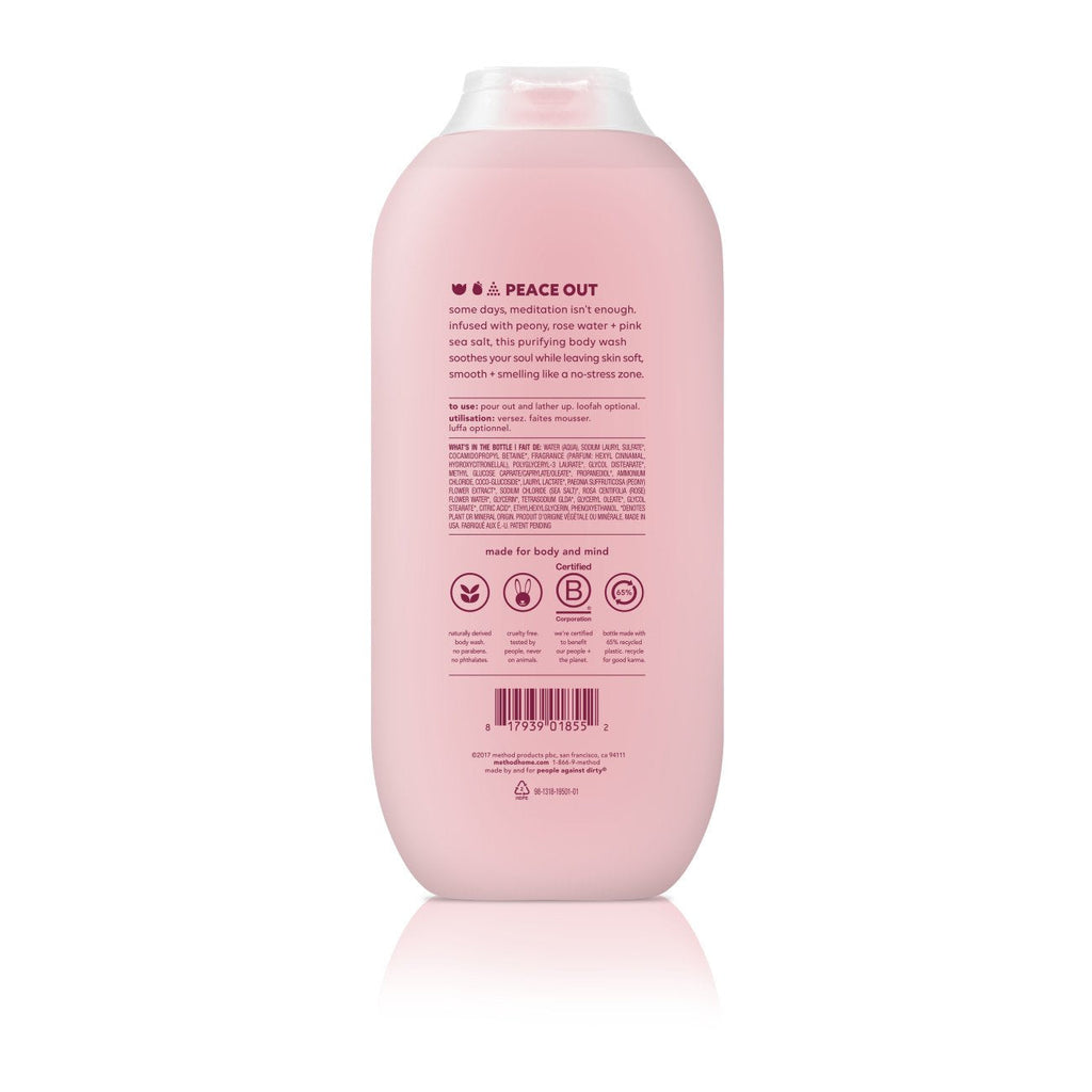 Method Body Wash Pure Peace – Paraben & Phthalate Free, 18 oz (6 Pack)