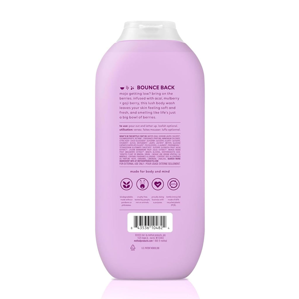 Method Body Wash Bundle: Berry Balance + Pure Peace | 2x18 oz Cruelty-Free