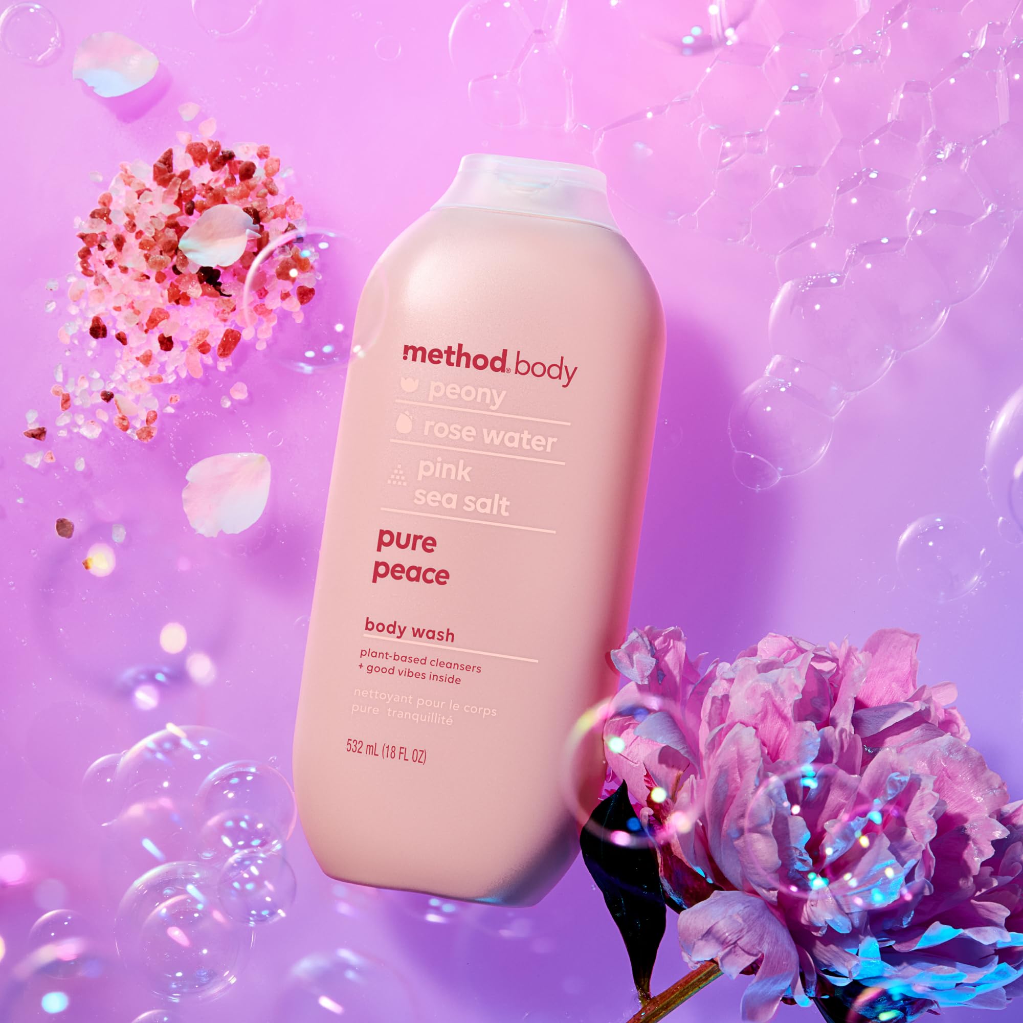 Method Body Wash Pure Peace – Paraben & Phthalate Free, 18 oz (6 Pack)