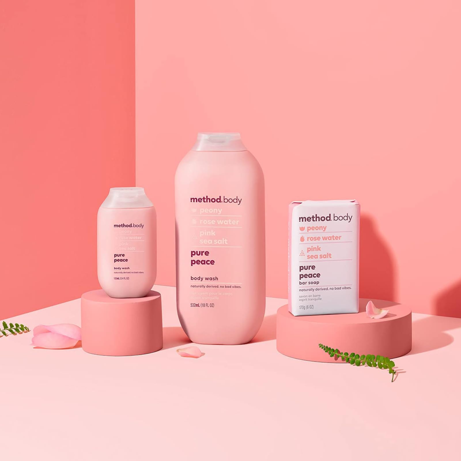 Method Body Wash Bundle: Berry Balance + Pure Peace | 2x18 oz Cruelty-Free