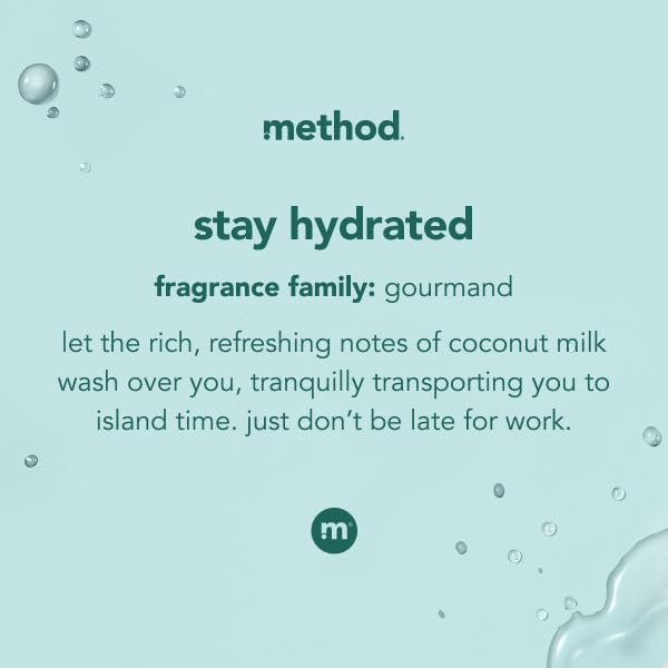 Method Body Wash Variety Pack — Hydrating Coconut Milk & Simply Nourish, 18 Fl Oz Each