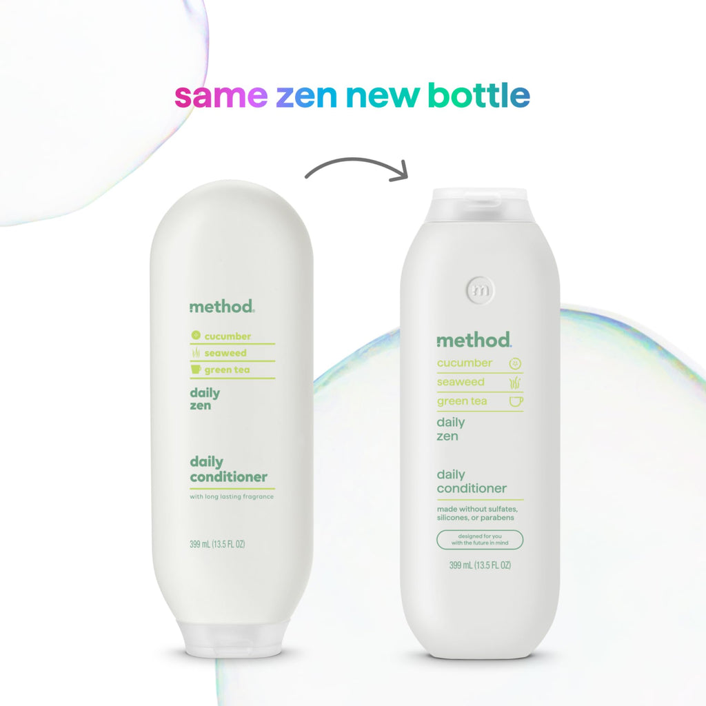 Method Everyday Conditioner — Daily Zen with Cucumber, Green Tea and Seaweed | 13.5 oz x3, Paraben and Sulfate Free