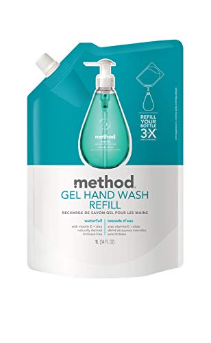 Method Gel Hand Soap Refill – Waterfall (34 oz, Pack of 6)