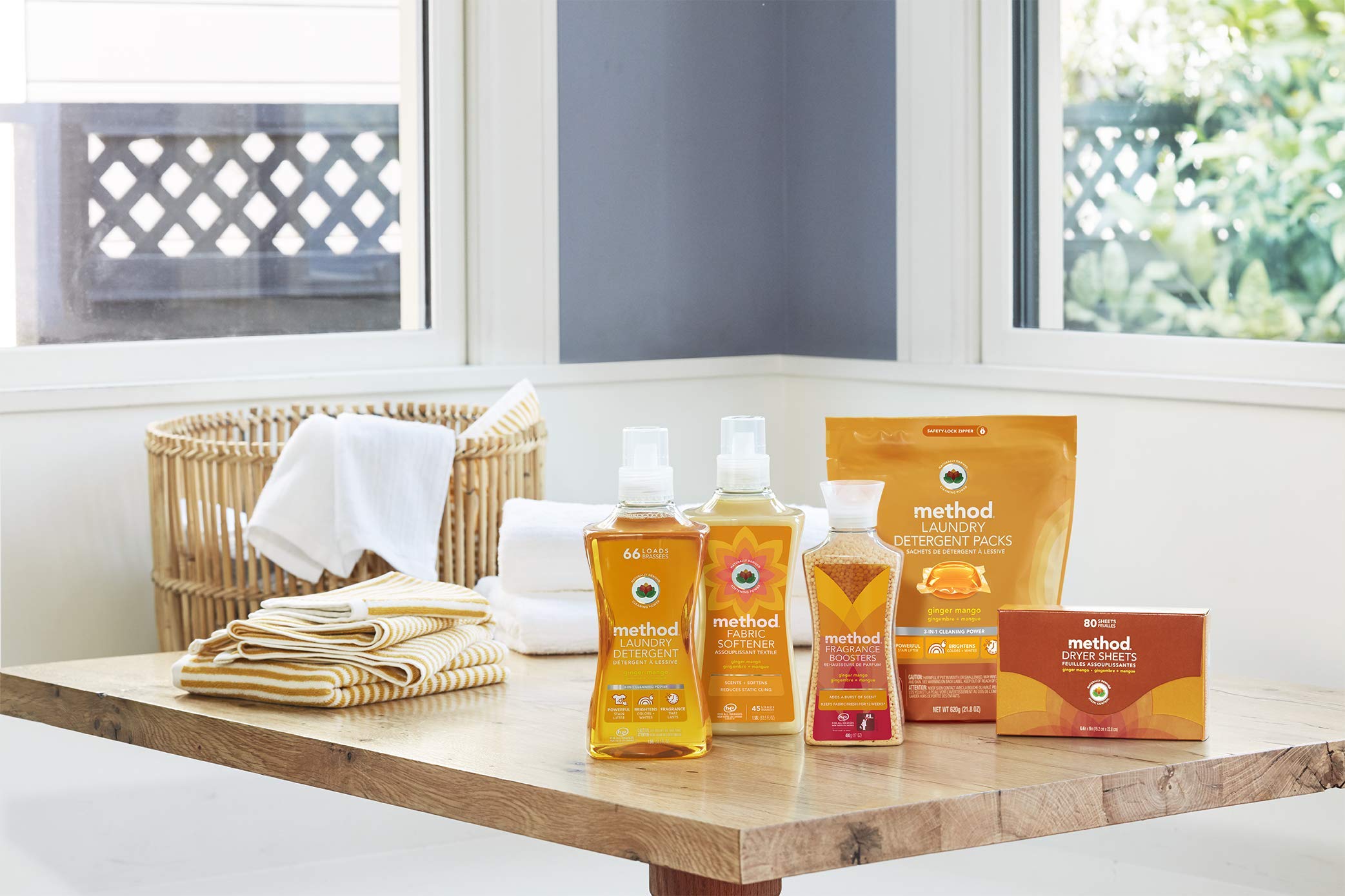 Method Fragrance Booster Ginger Mango – Keeps Clothes Fresh Up To 12 Weeks, 14.8 oz