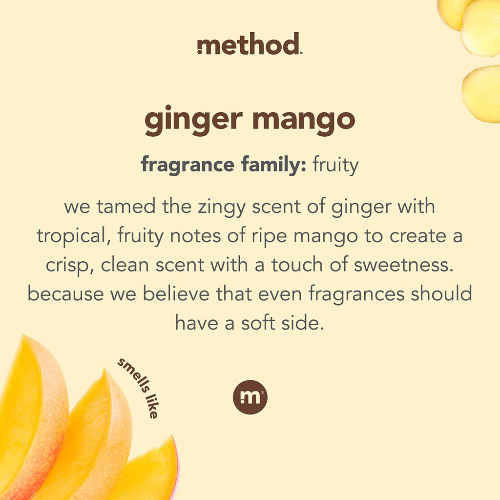Method Fragrance Booster Ginger Mango – Keeps Clothes Fresh Up To 12 Weeks, 14.8 oz
