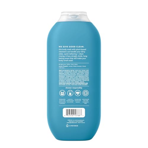 Method Men Body Wash Glacier + Granite — Paraben & Phthalate Free, 18 oz (Pack of 6)