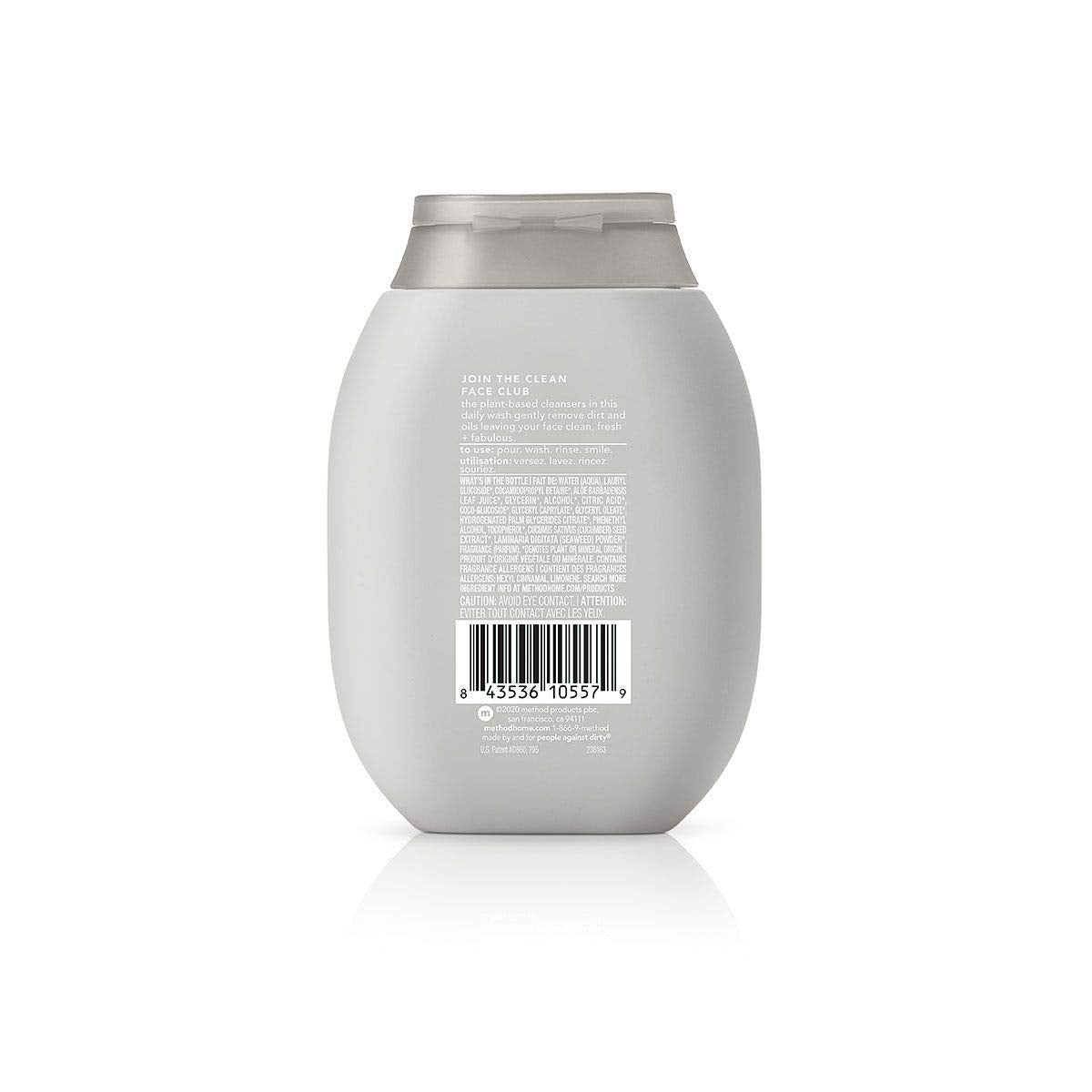 Method Men Face Wash Sea + Surf – 6 oz | Gentle, Plant-Based Cleanser