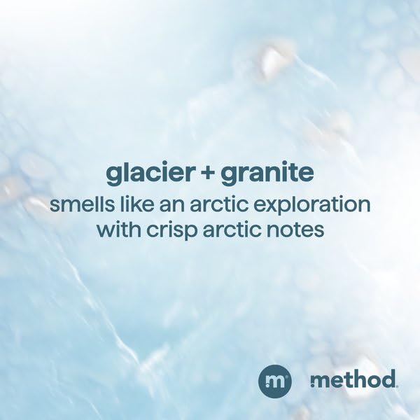 Method Men Glacier + Granite 2-in-1 Shampoo & Conditioner – Paraben-Free, Dye-Free, 14 oz (Pack of 6)
