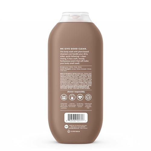 Method Men Sandalwood + Vetiver Body Wash, 3 x 18oz – Paraben & Phthalate Free