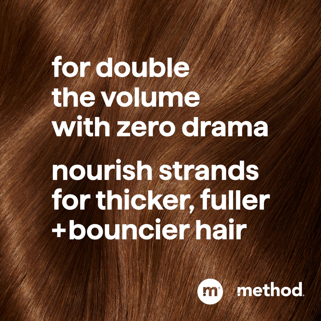 Method Pure Peace Volumizing Shampoo – Thicker, Fuller Hair, Sulfate-Free & Color Safe (14 oz x3)