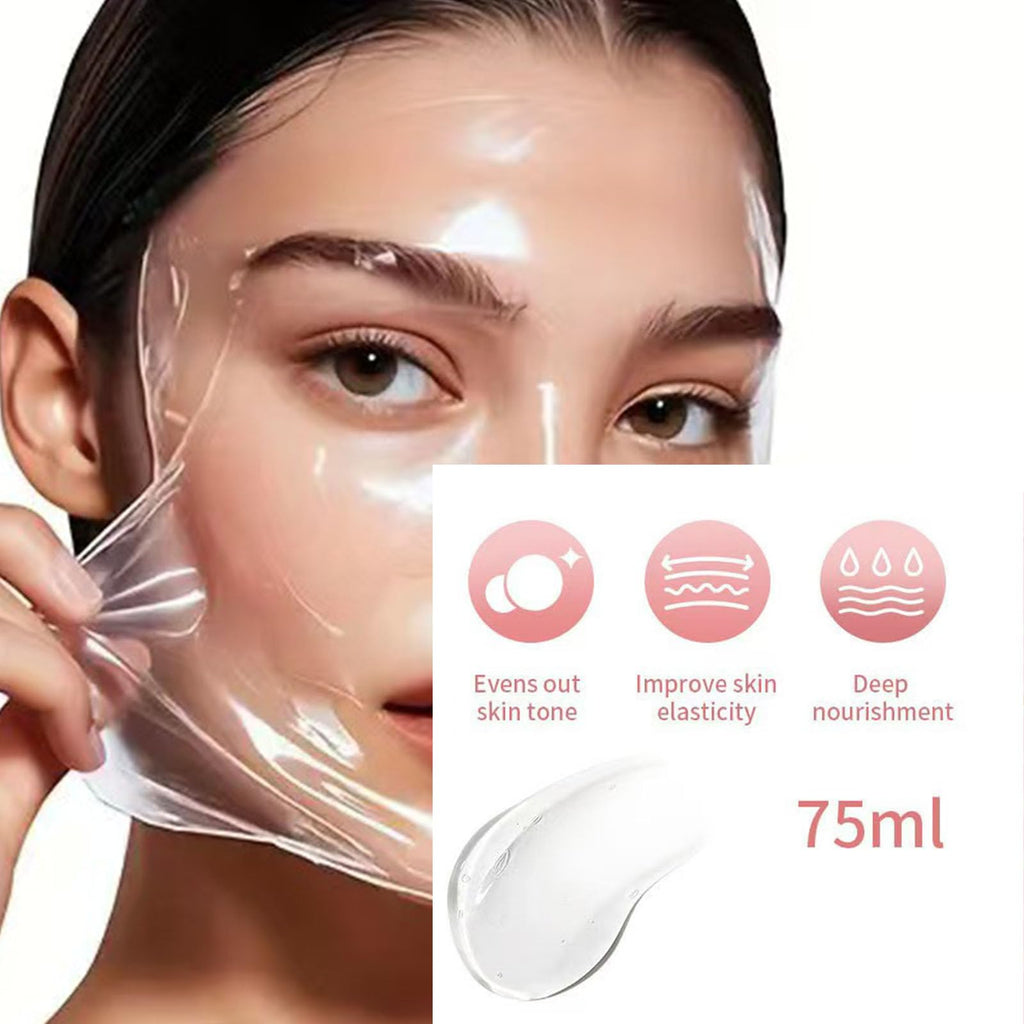 Metiplou Hydrating Mask – Collagen Night Wrapping Peel-Off Facial Mask for Hydration, Brightening & Firmer-Looking Skin | Korean Skincare