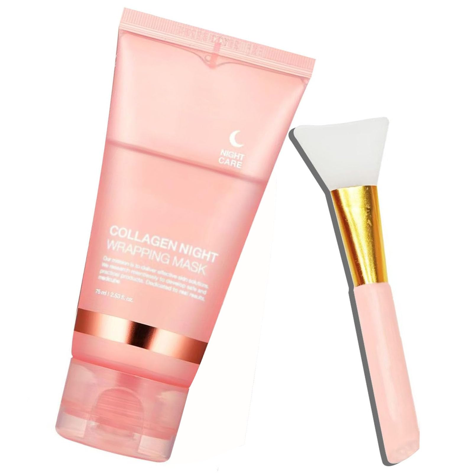 Metiplou Hydrating Mask – Collagen Night Wrapping Peel-Off Facial Mask for Hydration, Brightening & Firmer-Looking Skin | Korean Skincare