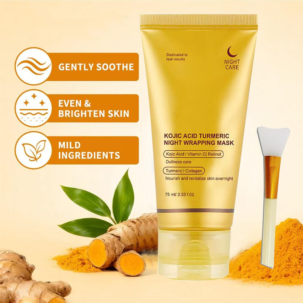 Metiplou Kojic Acid Turmeric Night Wrapping Hydration Mask – Brightens & Hydrates