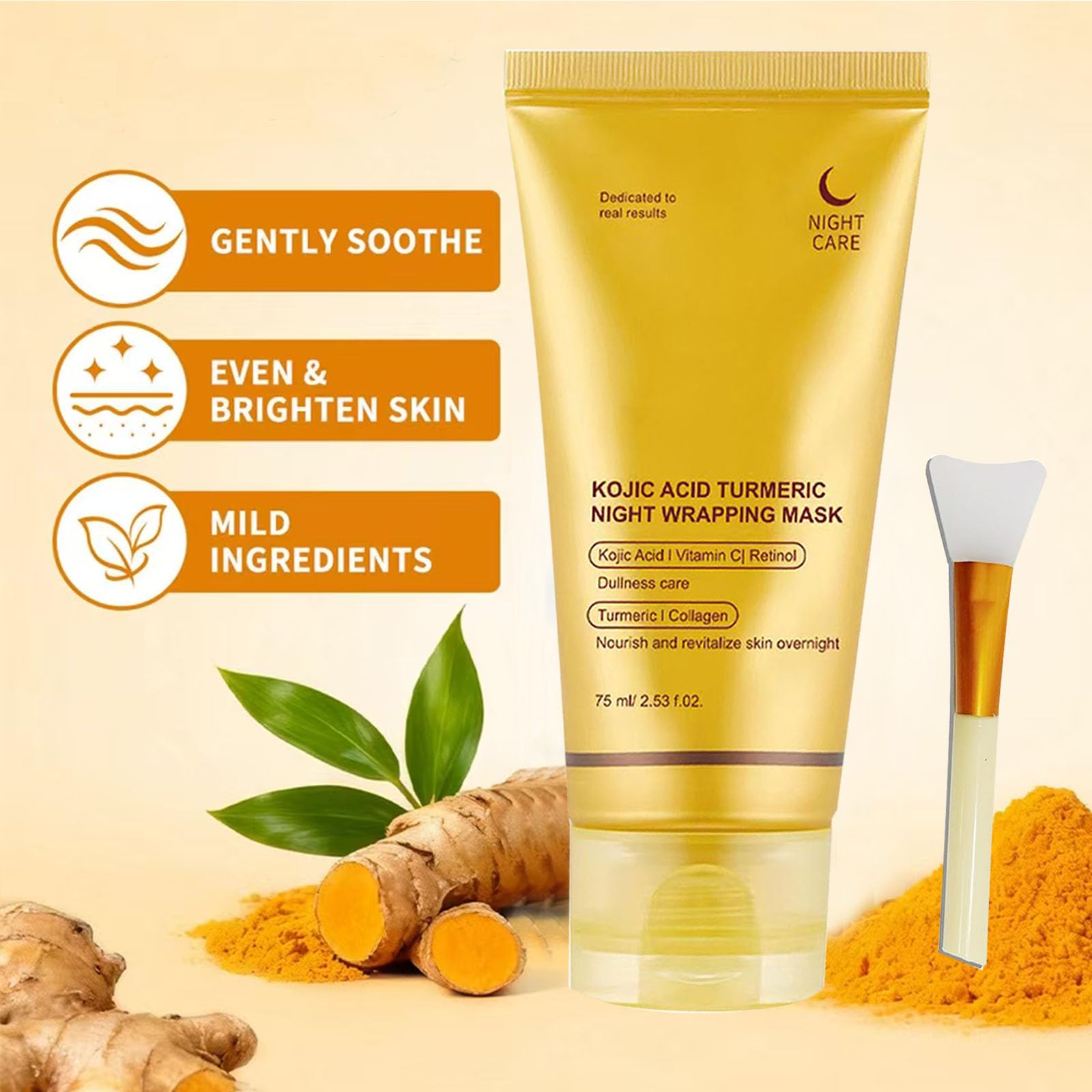 Metiplou Kojic Acid Turmeric Night Wrapping Hydration Mask – Brightens & Hydrates
