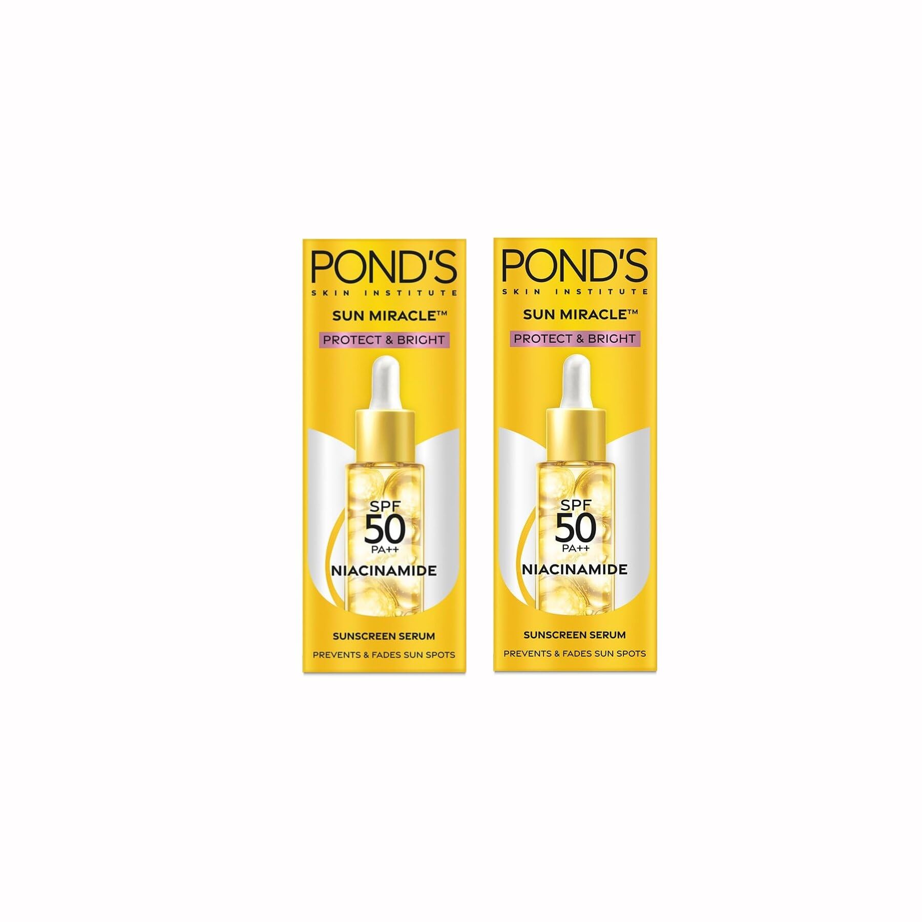 Metrey Herbotech PONDD-S Sun Miracle SPF 50 PA++ Niacinamide Serum – 28ml Pack (2x14ml)