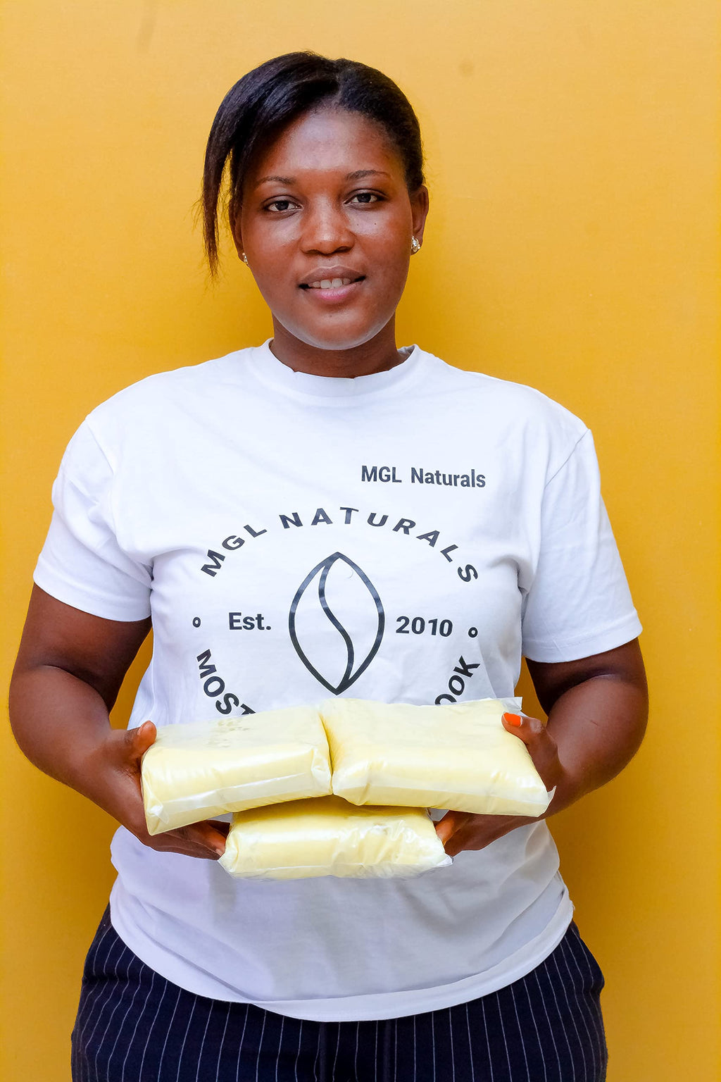 MGL Naturals Raw African Shea Butter Ivory 2.2 lb — Pure, Unrefined Moisturizer from Ghana