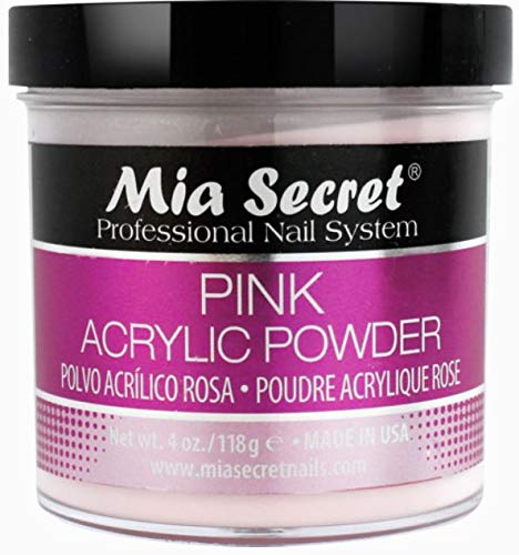Mia Secret 4 oz Acrylic Powder 3pc Set – Pink, Clear & White (Made in USA)
