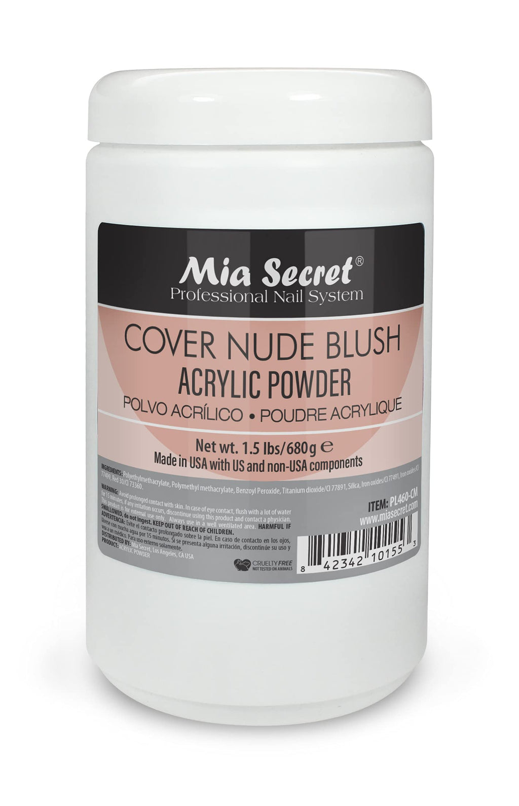 Mia Secret Cover Nude Blush Acrylic Powder 1.5 Lbs