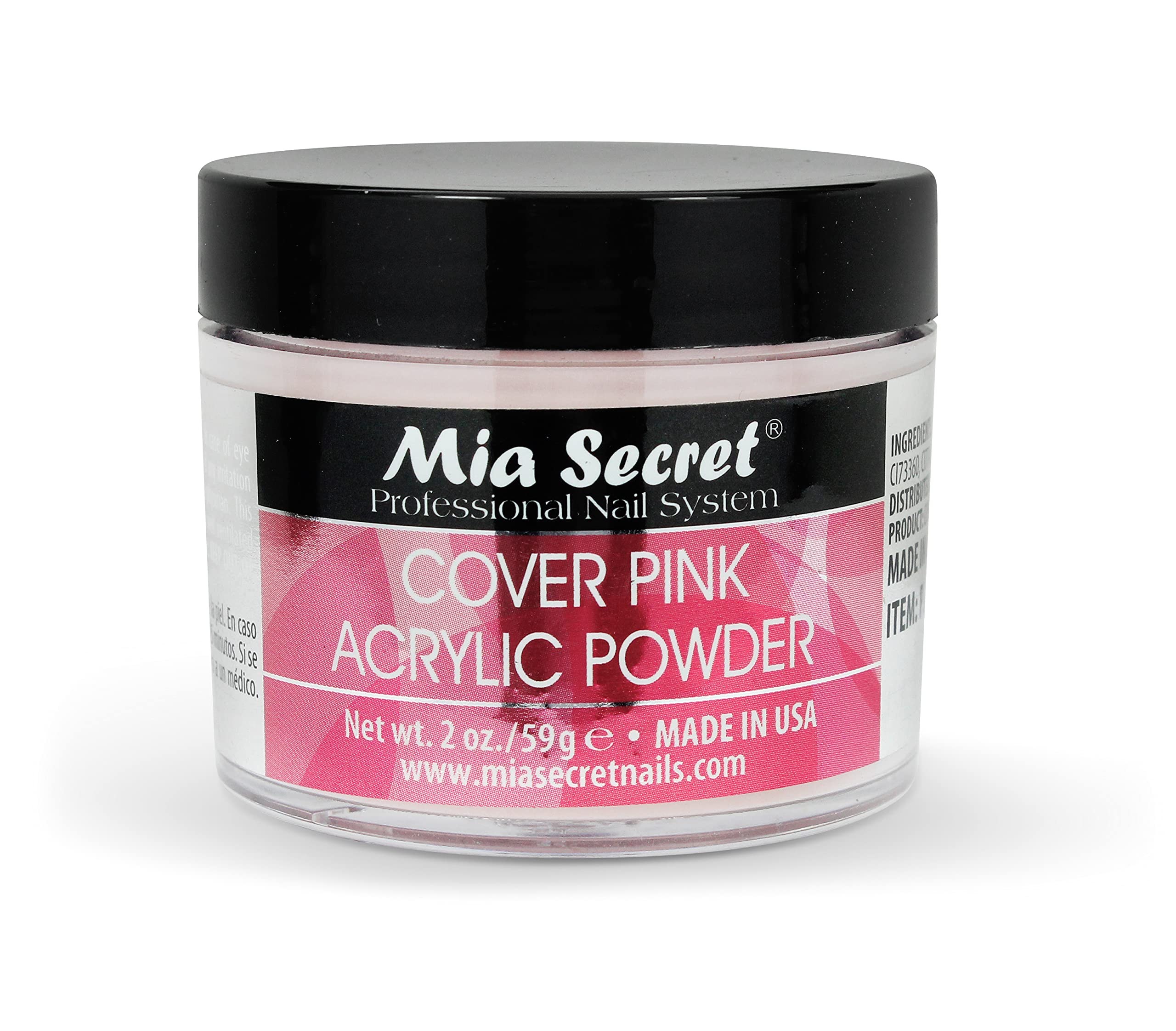 Mia Secret Cover Pink Acrylic Powder – Easy Sculpting, 2 oz