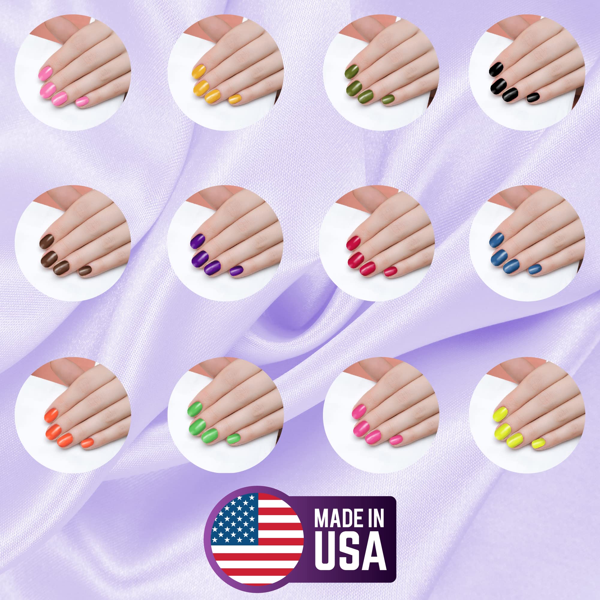 Mia Secret Fruity Collection: 12-Piece Nail Acrylic Powder Set