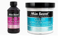MIA SECRET 4oz Liquid Monomer + 4oz Clear Acrylic Powder Nail Art System | Premium USA-Made Kit