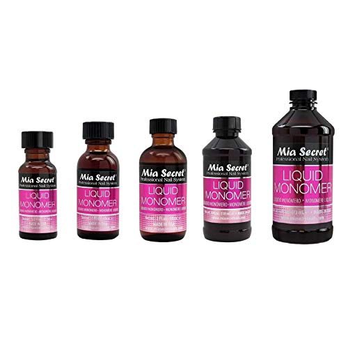 Mia Secret Liquid Monomer 8 oz – MMA Free, Made in USA | Pro Acrylic Nail System