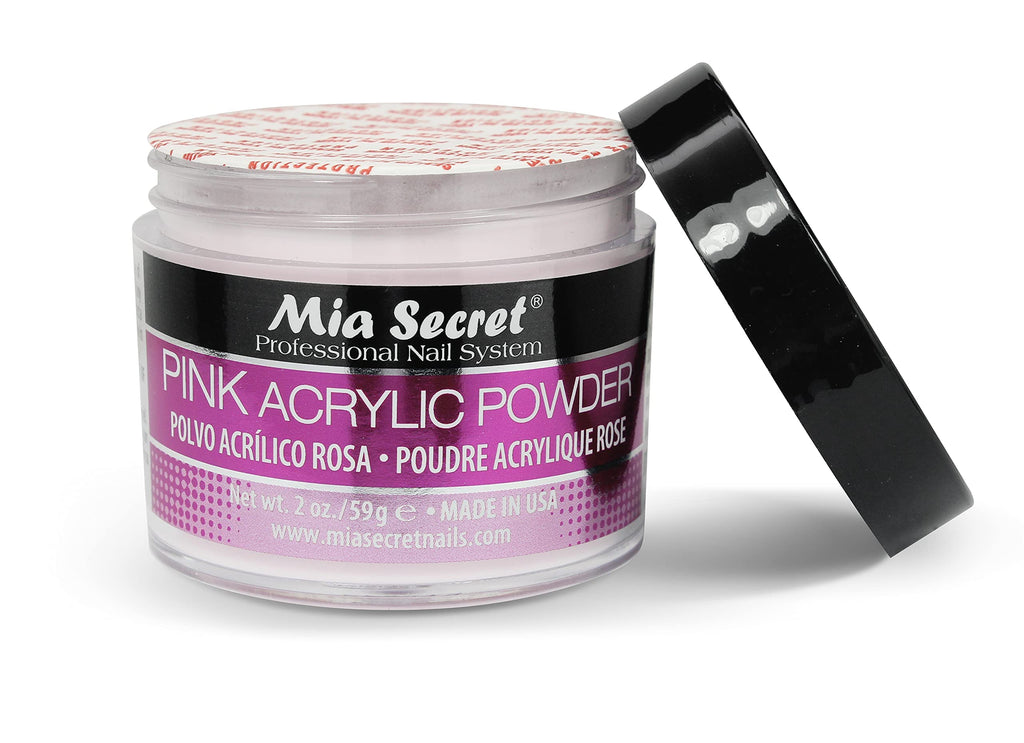 Mia Secret Pink Acrylic Powder 2 OZ – Professional Nail System | Self-Leveling, Non-Yellowing
