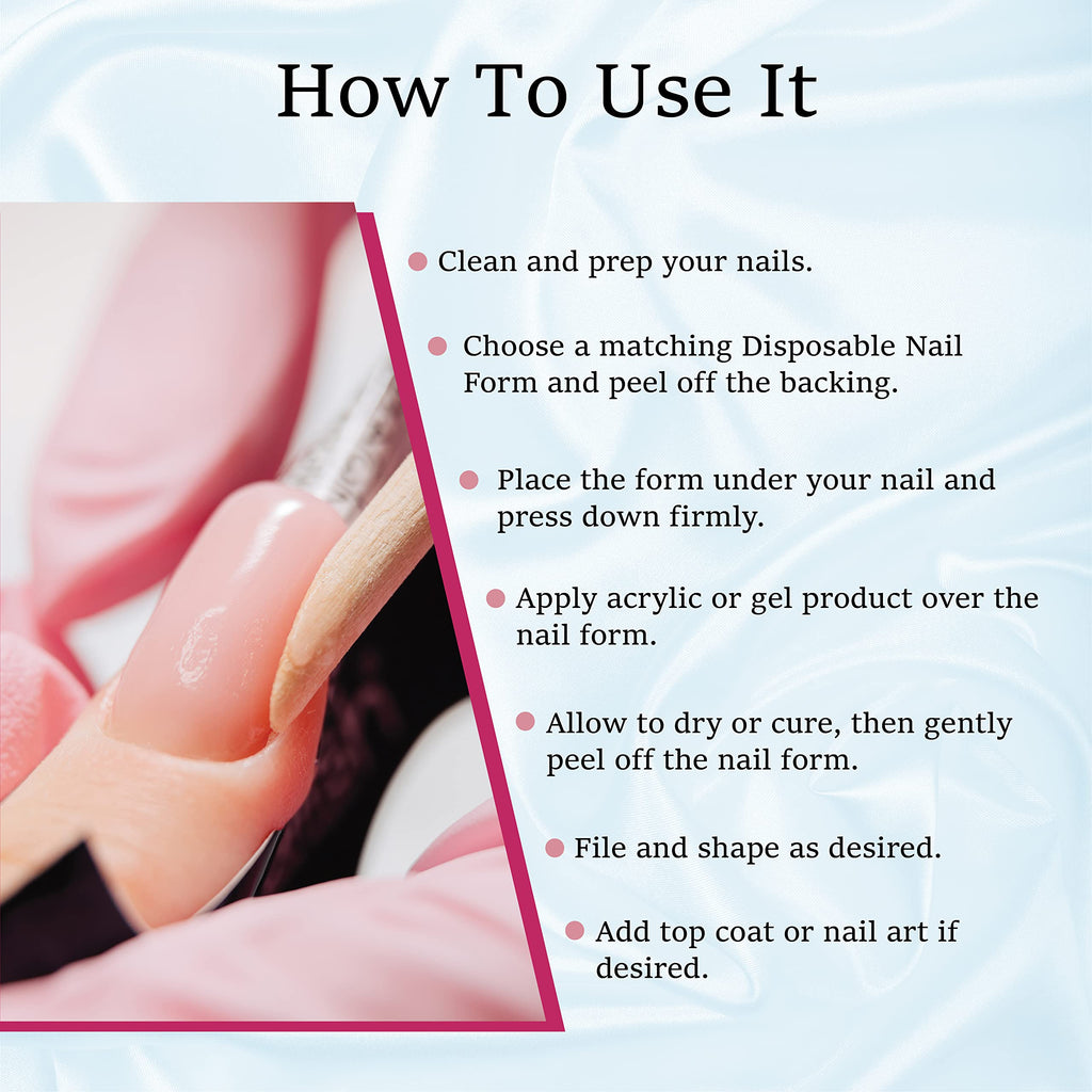 Mia Secret Multistilo Nail Forms 500 PCS – Gel, Acrylic & Builder Extensions with Guide Marks