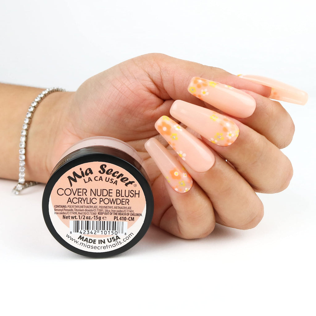 Mia Secret Cover Nude Blush Acrylic Powder 4oz – Salon-Quality Nails