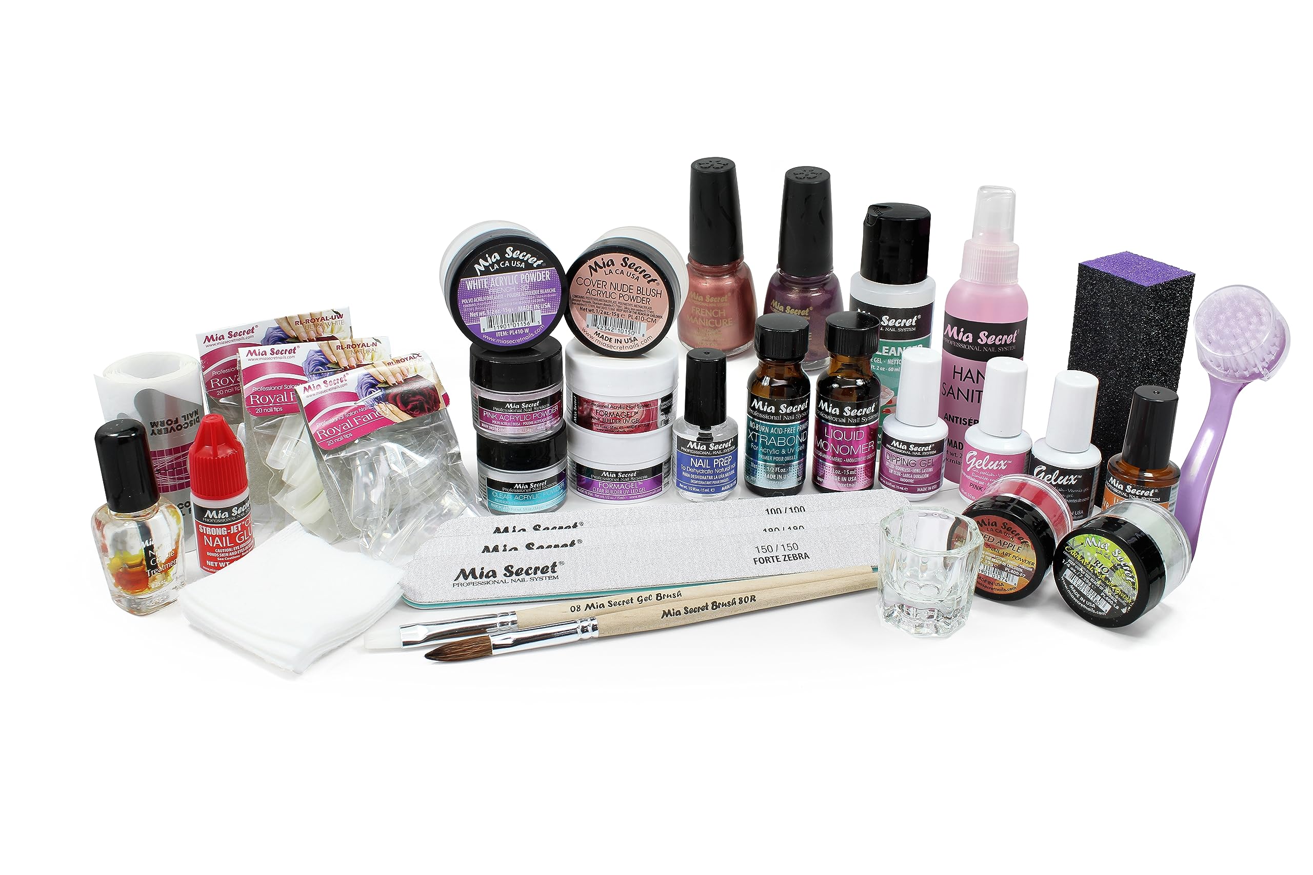 Mia Secret Professional Academic Nail Kit for Beginners – Acrylic, Formagel, Gelux & Dip Gel (Kit-A08)