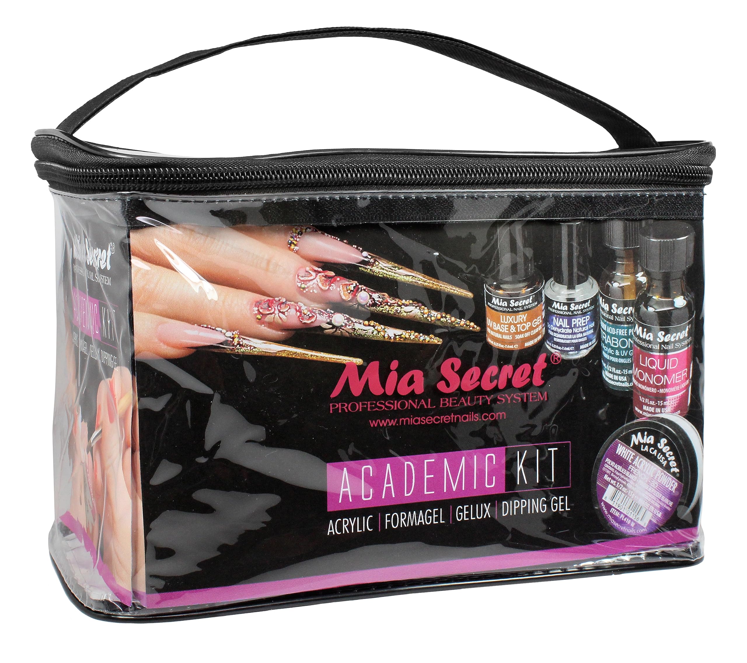 Mia Secret Professional Academic Nail Kit for Beginners – Acrylic, Formagel, Gelux & Dip Gel (Kit-A08)