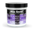 Mia Secret White Acrylic Powder 4oz – 3D Nail Art & French Manicure, USA Made