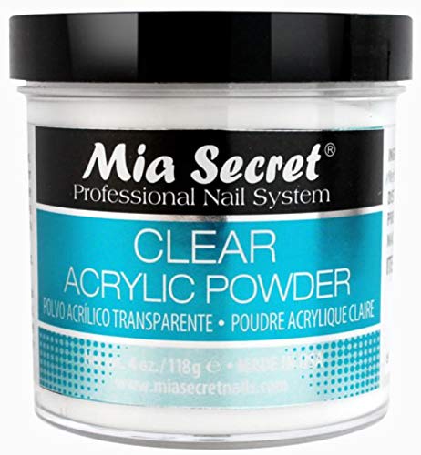 Mia Secret 4 oz Acrylic Powder 3pc Set – Pink, Clear & White (Made in USA)