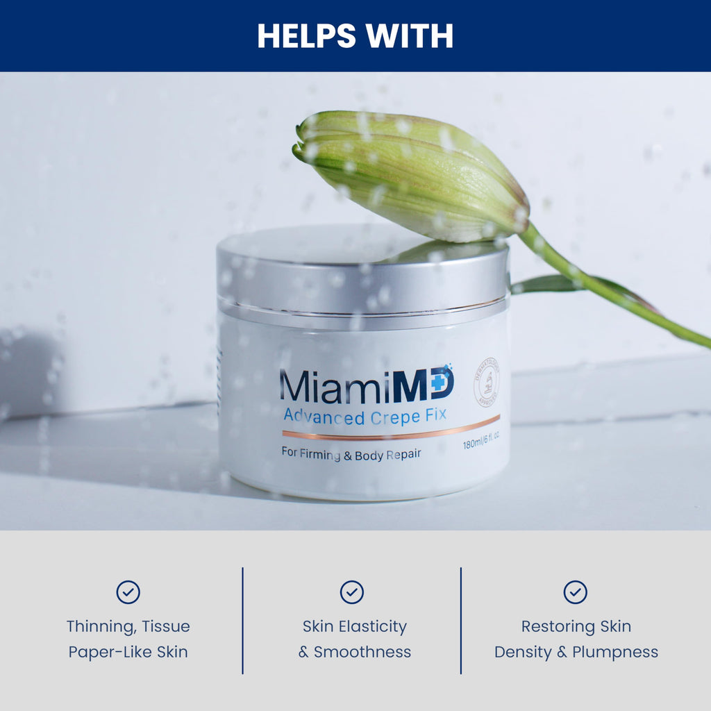 MiamiMD Advanced Crepe Fix – Body & Neck Tightening Cream (6 fl oz)