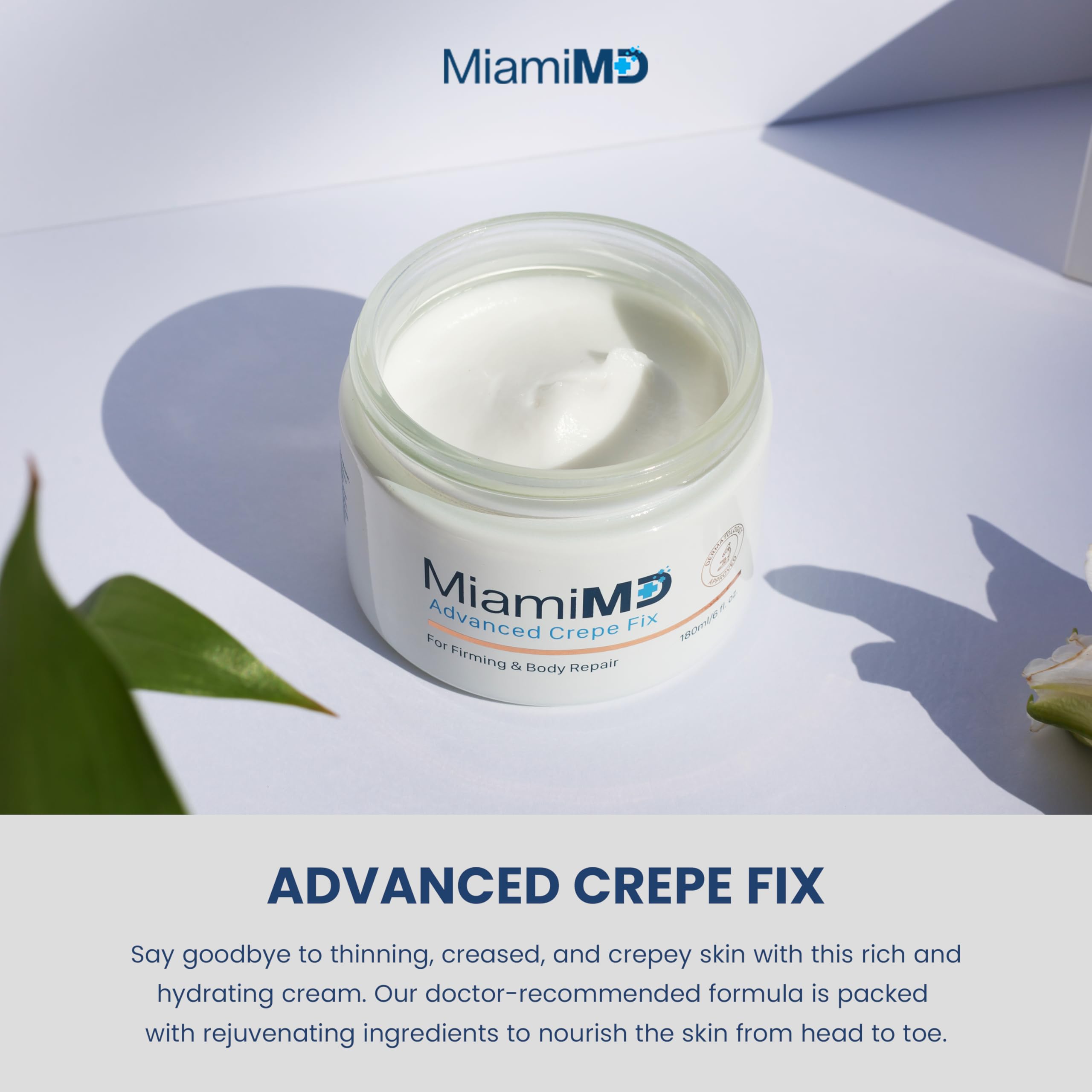 MiamiMD Advanced Crepe Fix – Body & Neck Tightening Cream (6 fl oz)
