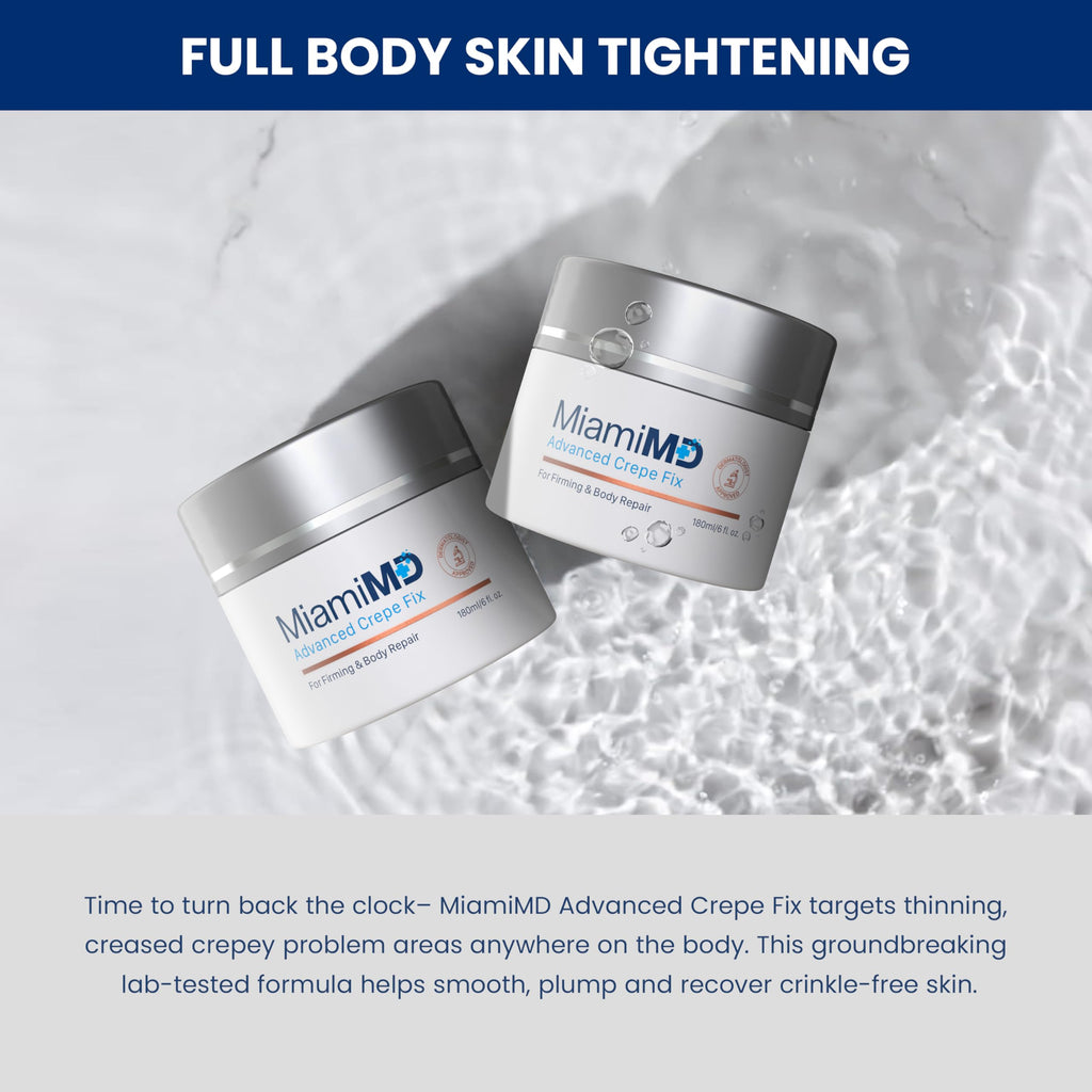 MiamiMD Advanced Crepe Fix – Body & Neck Tightening Cream (6 fl oz)