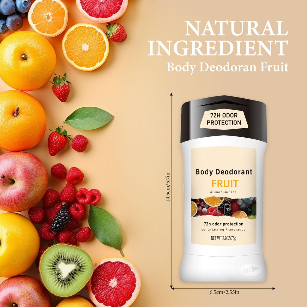 MIANID Aluminum Free Deodorant – 72h Odor Protection, Fruit Scent, 2.7oz for Women & Men