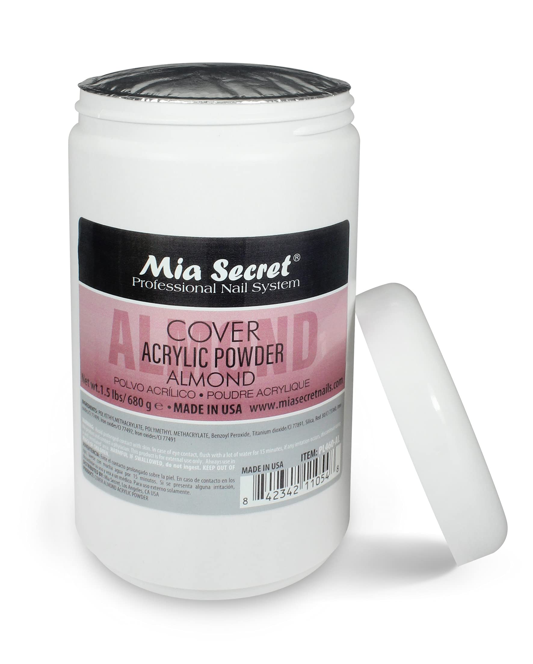 Mia Secret Acrylic Powder Cover Almond 1.5 lb | Salon-Quality Nails