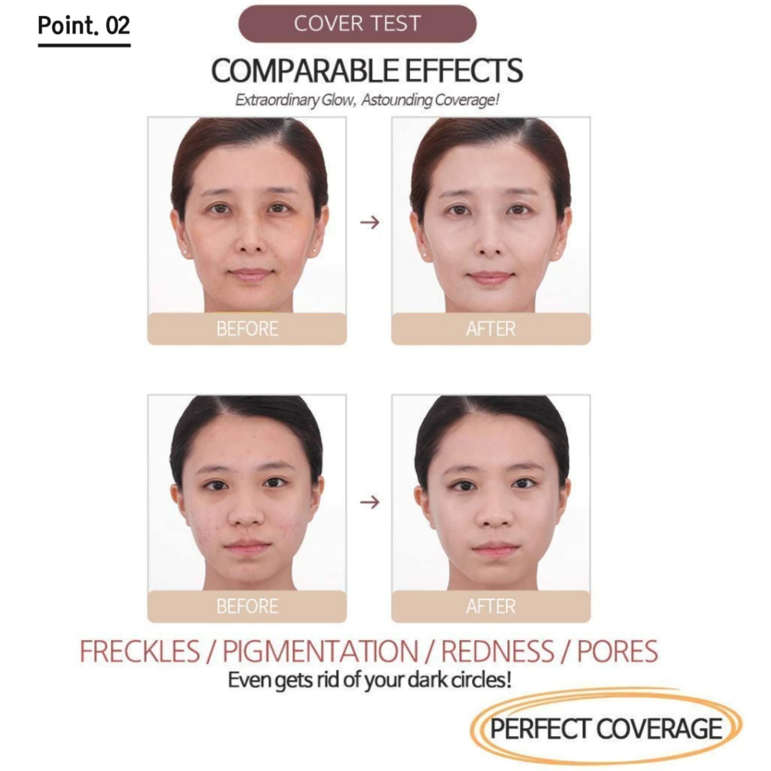 MIBA Ionized Calcium Foundation Double Cushion RX Refill No.21 | Big Cushion Season 2
