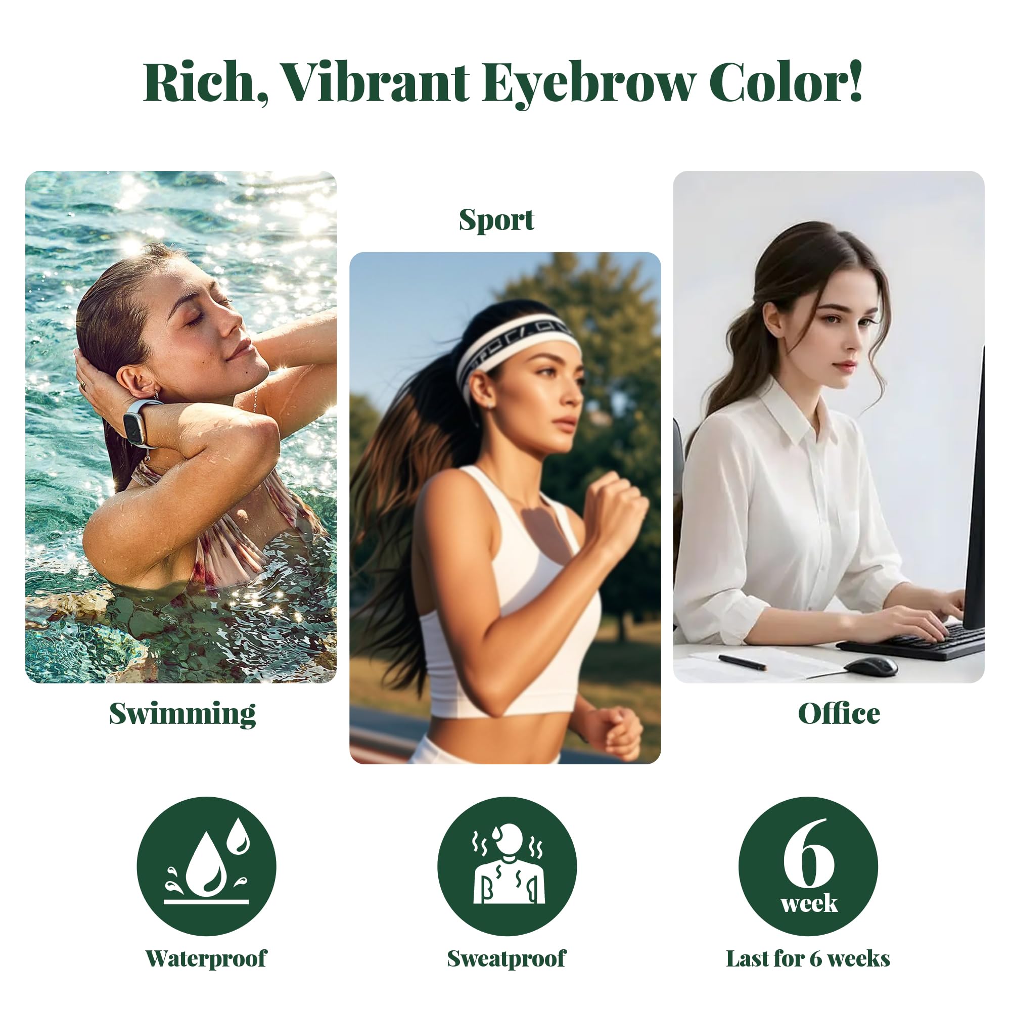 MIBYLEN Lash & Brow Color Kit with Olive Oil (Coffee) – Safe, Long-Lasting DIY Salon Results