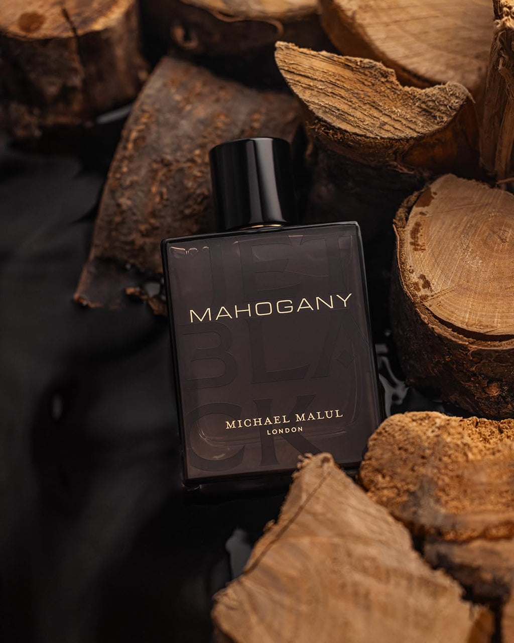 Michael Malul Jet Black Mahogany Eau de Parfum for Men – 100 ml / 3.4 oz