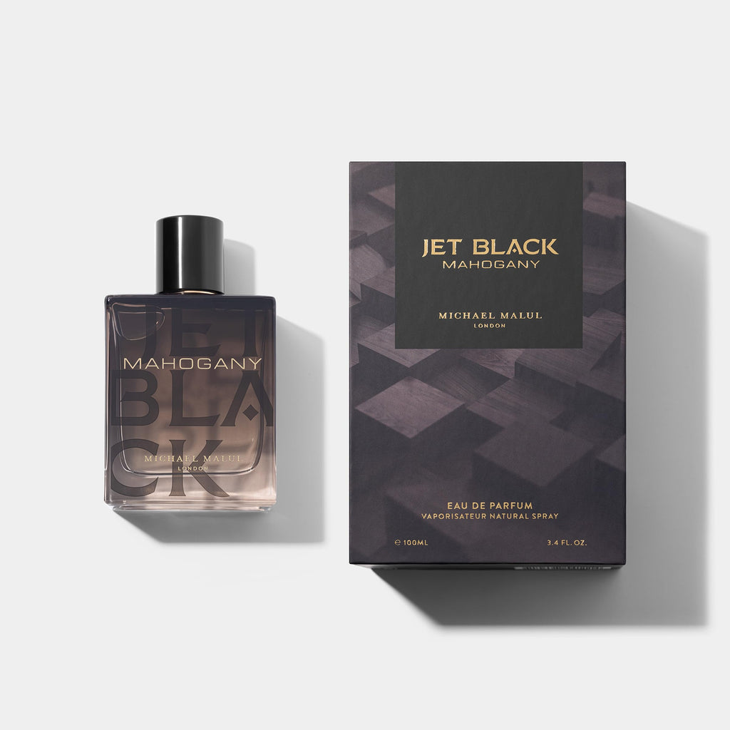 Michael Malul Jet Black Mahogany Eau de Parfum for Men – 100 ml / 3.4 oz