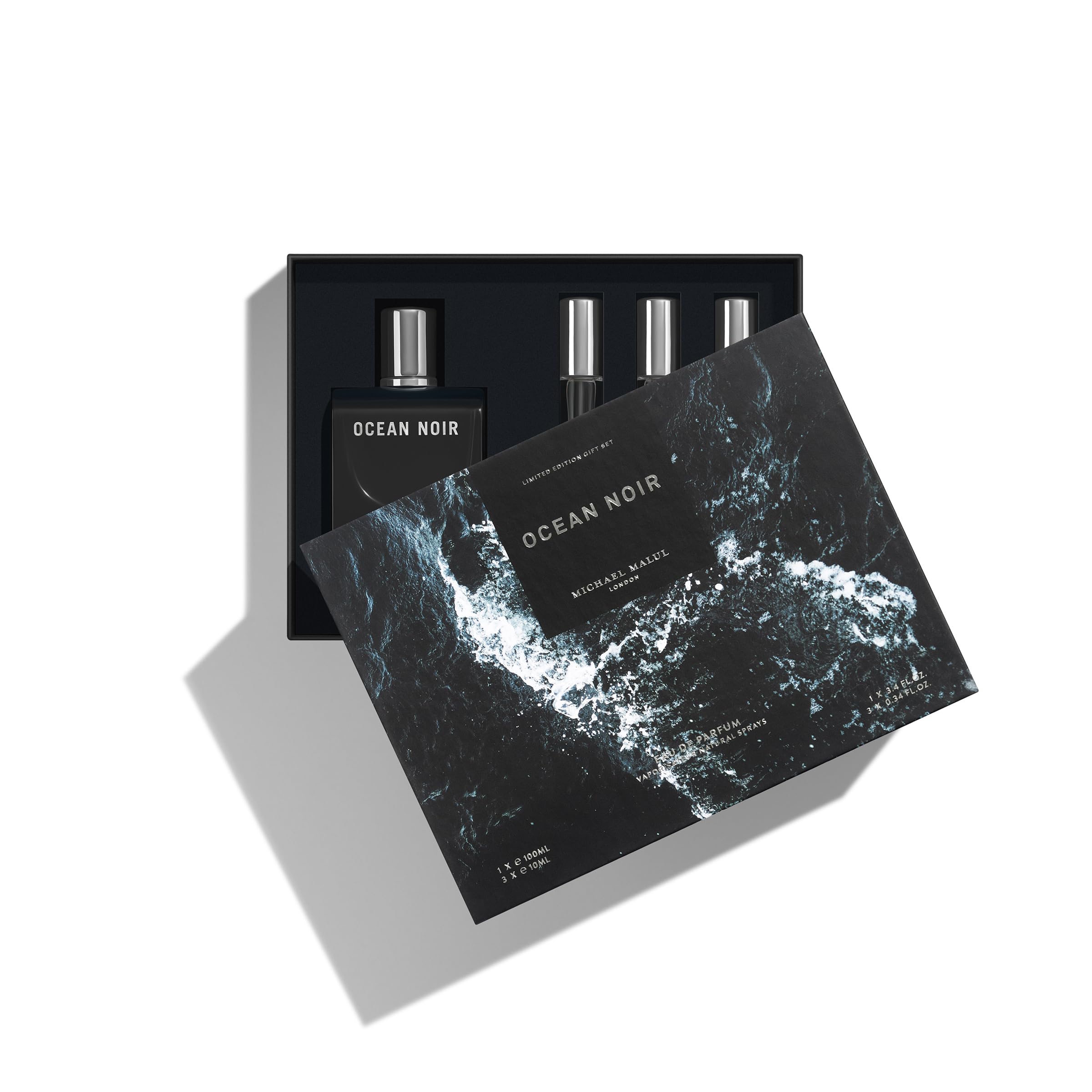 Michael Malul Ocean Noir Gift Set – 100ml + 3x10ml Travel Sizes