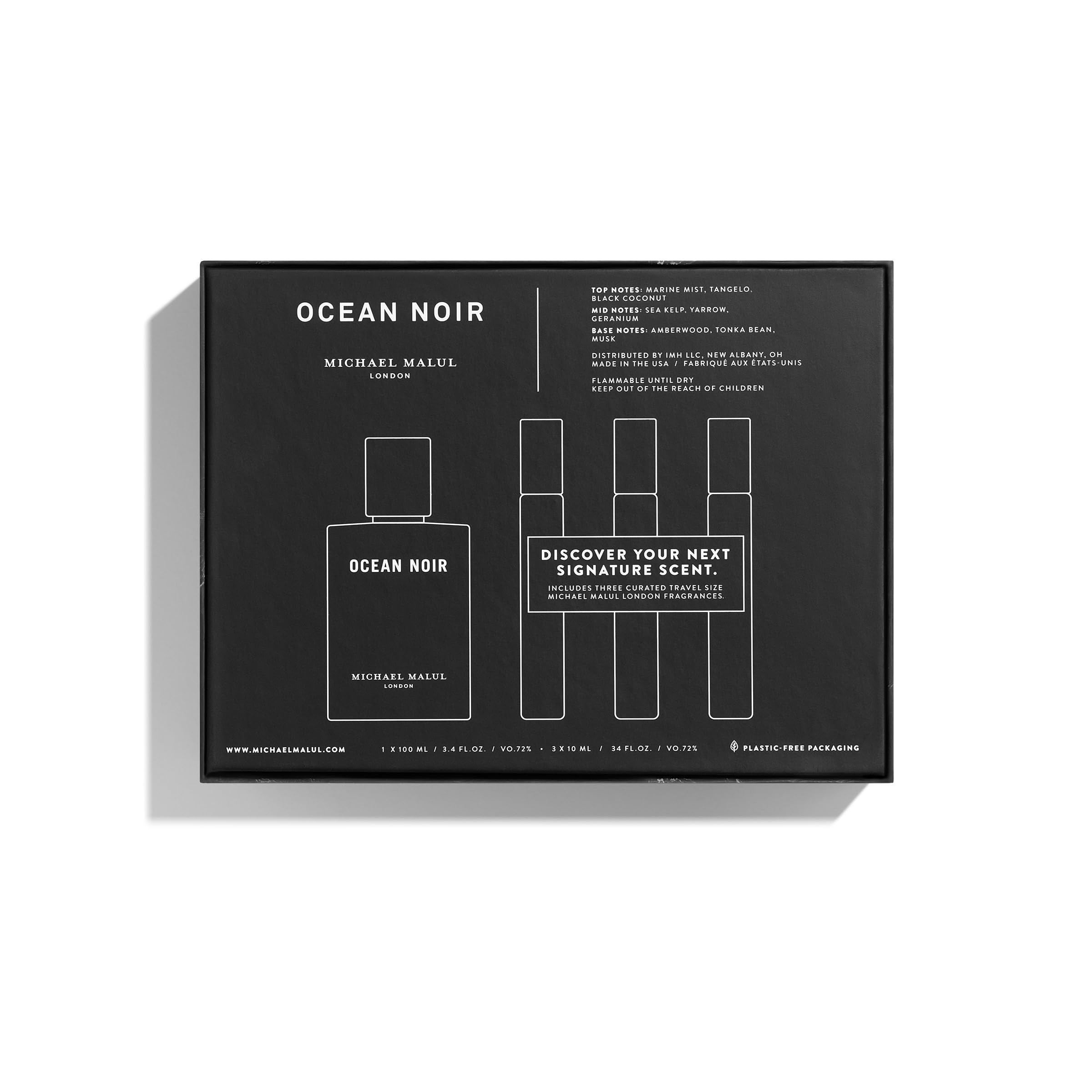 Michael Malul Ocean Noir Gift Set – 100ml + 3x10ml Travel Sizes