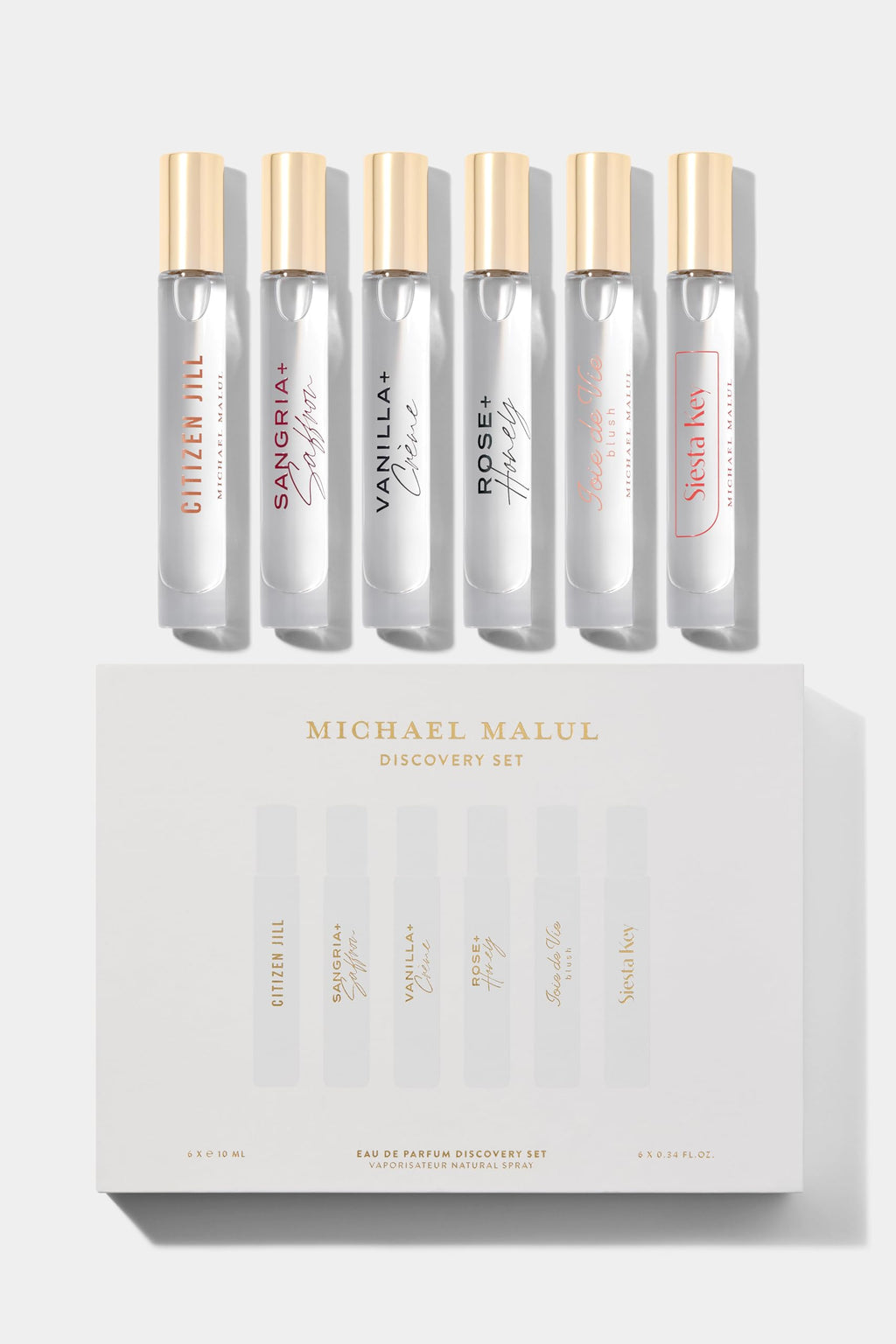 Michael Malul Women's Discovery Set — Travel-Size Fragrance Sampler (4x10ml)