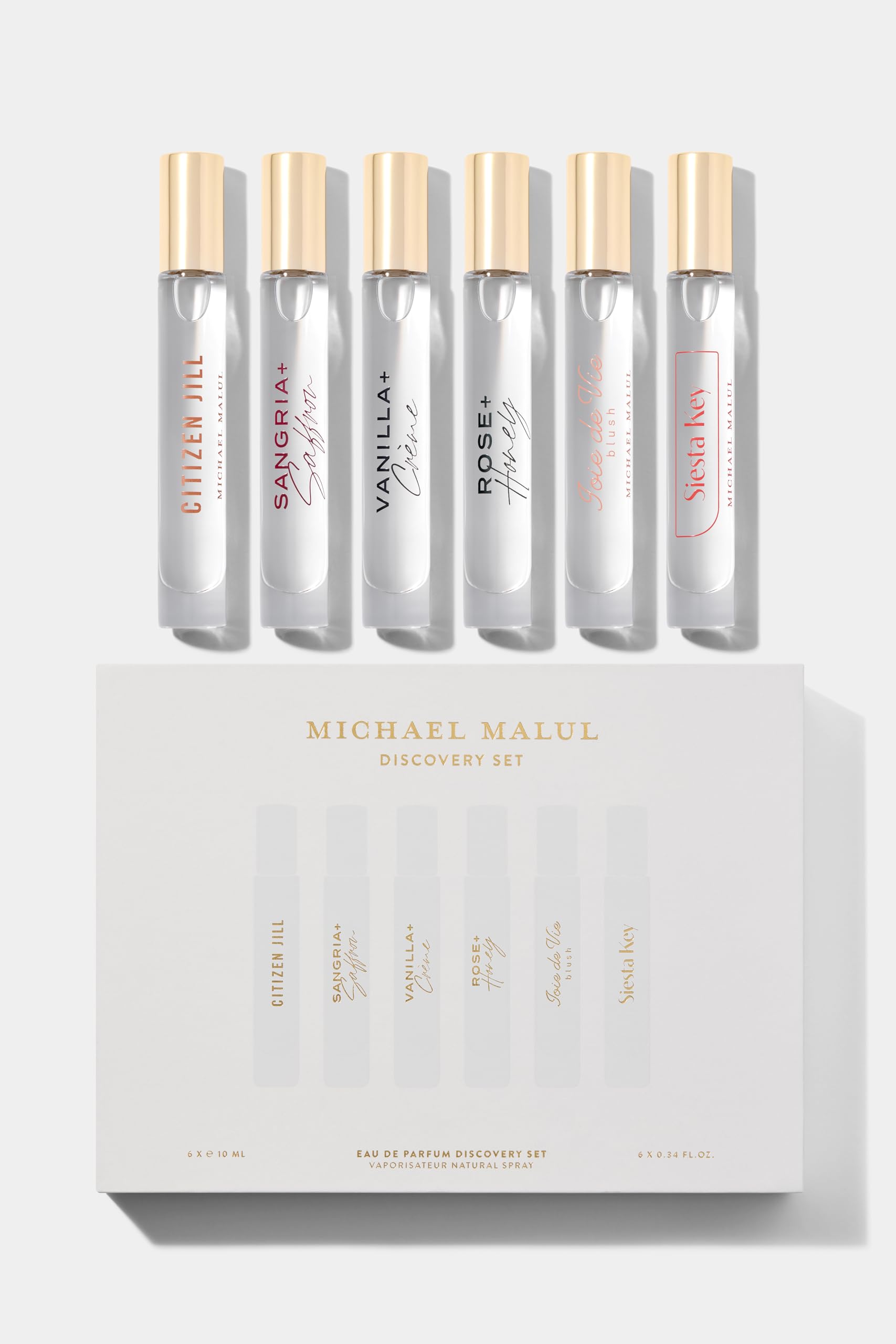 Michael Malul Women's Discovery Set — Travel-Size Fragrance Sampler (4x10ml)